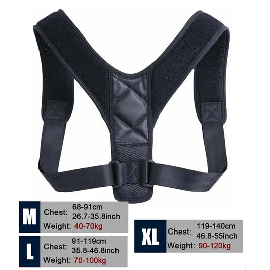 Adjustable Posture Corrector for Back & Shoulder Support - Unisex