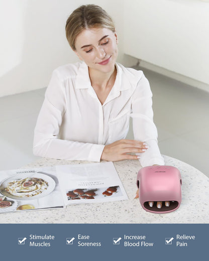 CINCOM Hand Massager - Cordless Hand Massager with Heat and Compression for Arthritis and Carpal Tunnel, Gifts for Women