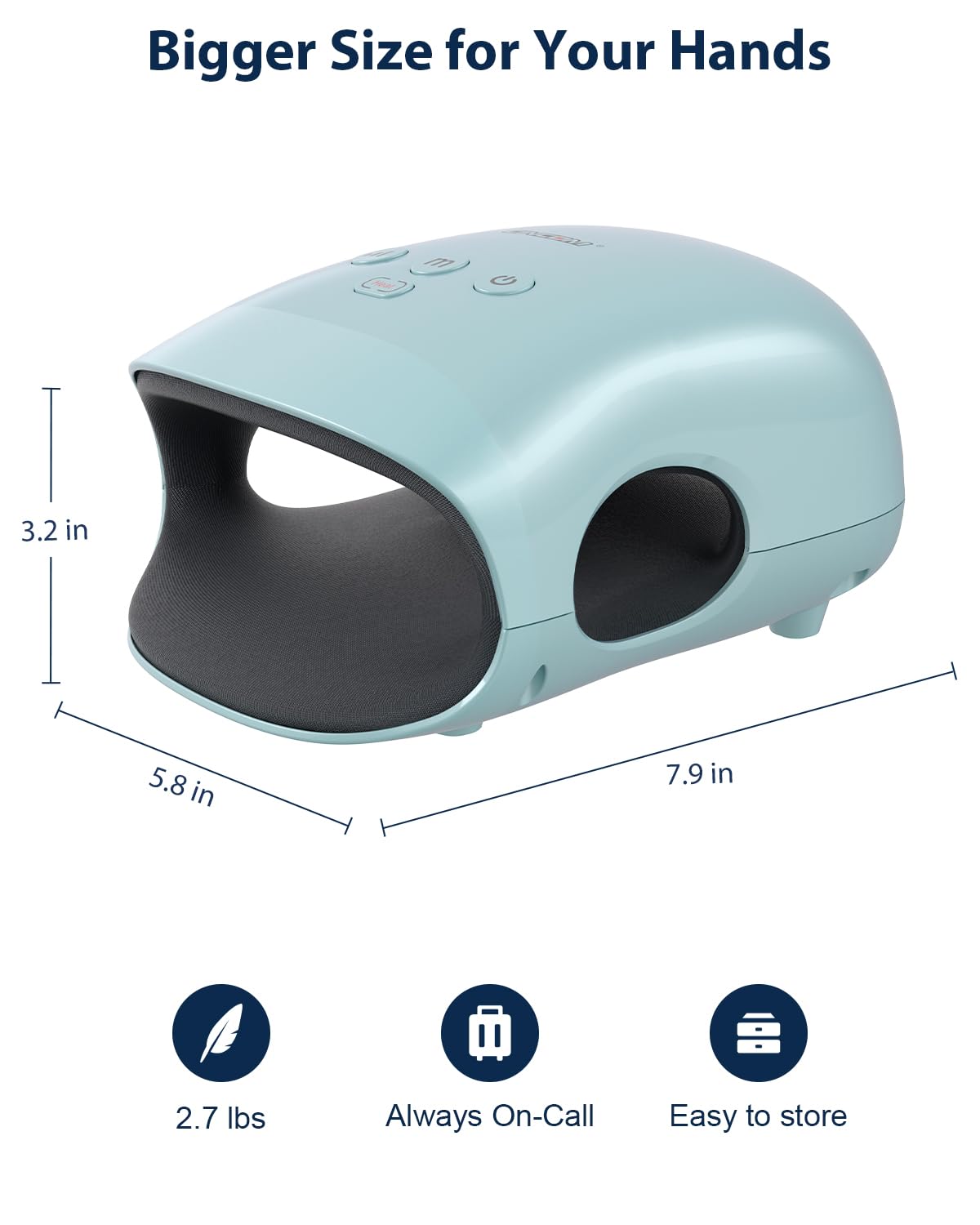 CINCOM Hand Massager - Cordless Hand Massager with Heat and Compression for Arthritis and Carpal Tunnel, Gifts for Women