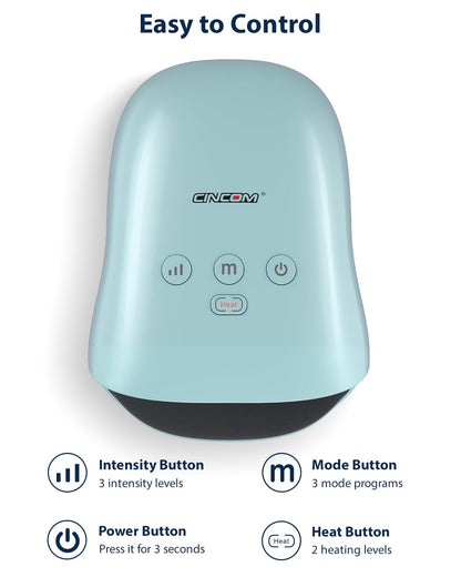 CINCOM Hand Massager - Cordless Hand Massager with Heat and Compression for Arthritis and Carpal Tunnel, Gifts for Women