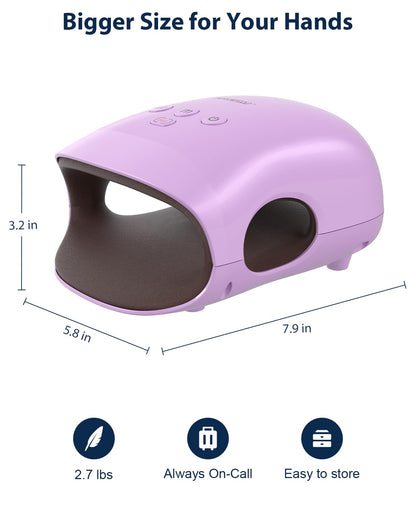 CINCOM Hand Massager - Cordless Hand Massager with Heat and Compression for Arthritis and Carpal Tunnel, Gifts for Women