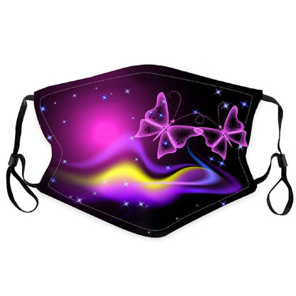 Kids' Washable & Reusable Face Mask – Cute Butterfly Print