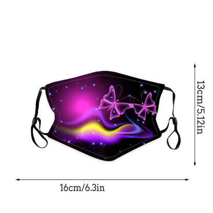 Kids' Washable & Reusable Face Mask – Cute Butterfly Print