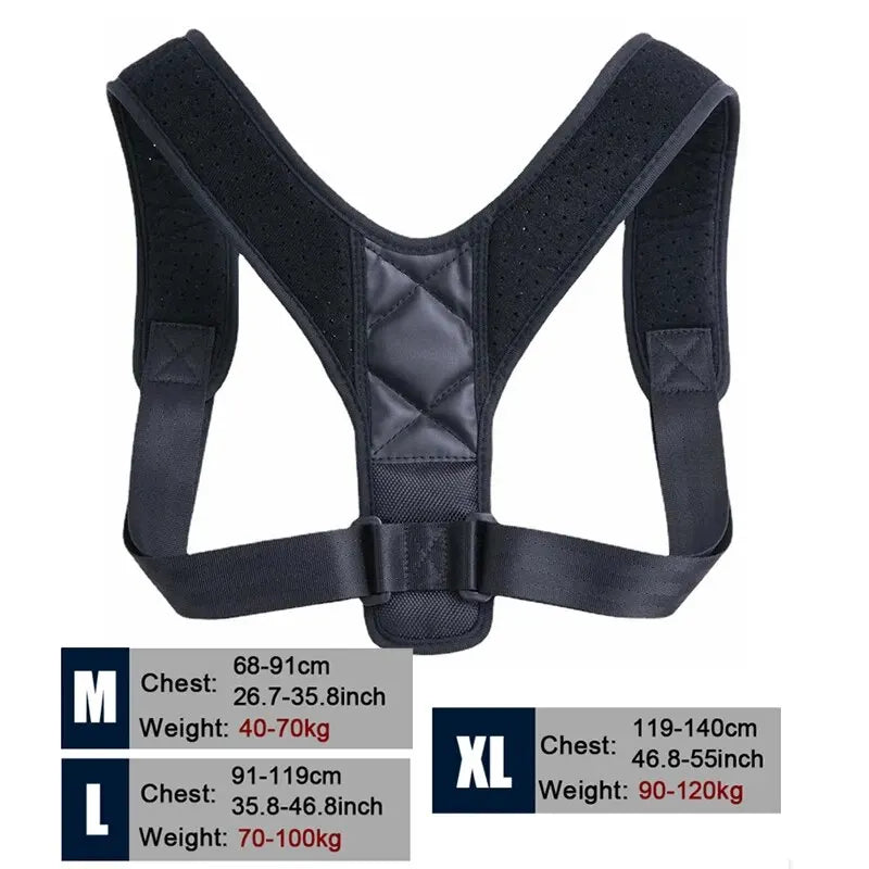 Adjustable Posture Corrector for Back & Shoulder Support - Unisex