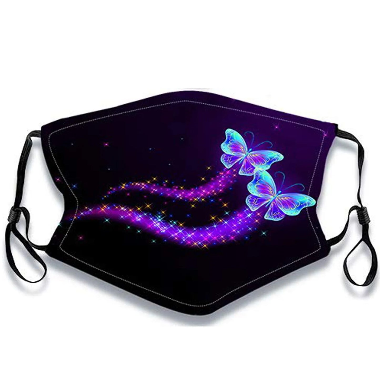 Kids' Washable & Reusable Face Mask – Cute Butterfly Print