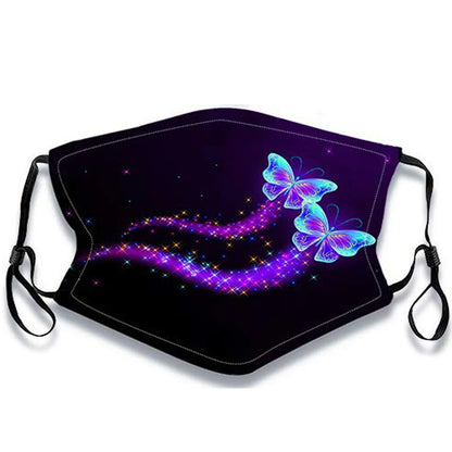 Kids' Washable & Reusable Face Mask – Cute Butterfly Print