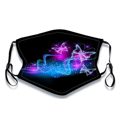 Kids' Washable & Reusable Face Mask – Cute Butterfly Print