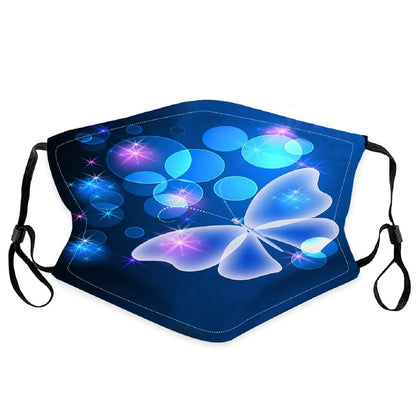 Kids' Washable & Reusable Face Mask – Cute Butterfly Print