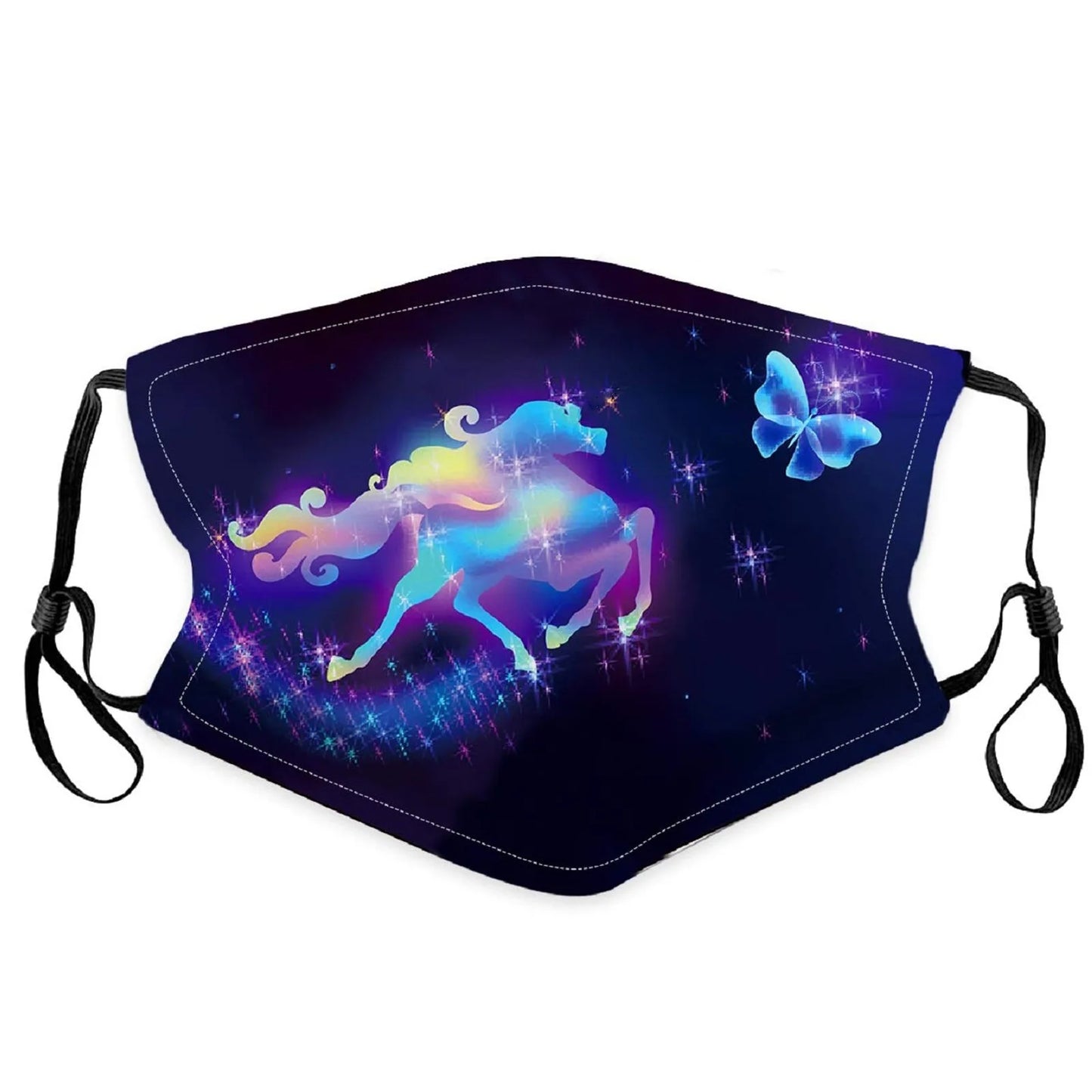 Kids' Washable & Reusable Face Mask – Cute Butterfly Print